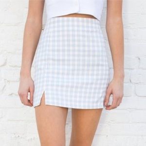 Brandy Melville - Plaid Blue Skirt